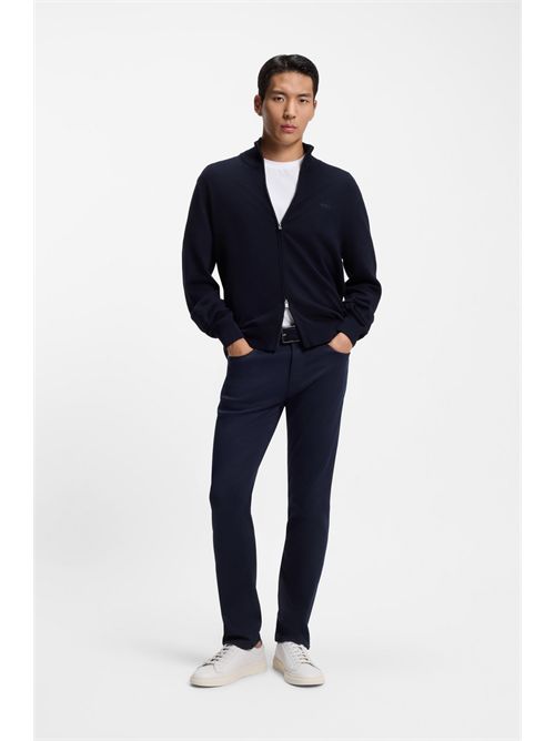 Sneakers low-top in pelle martellata con logo goffrato BOSS | KIERAN_TENN100-50557866